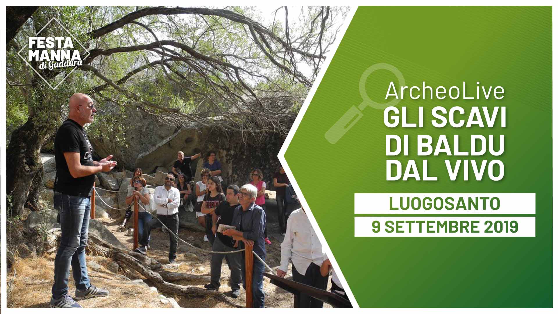 ArcheoLive. Visita guidata allo scavo archeologico del Palazzo di Baldu | Festa Manna di Gaddura 2019