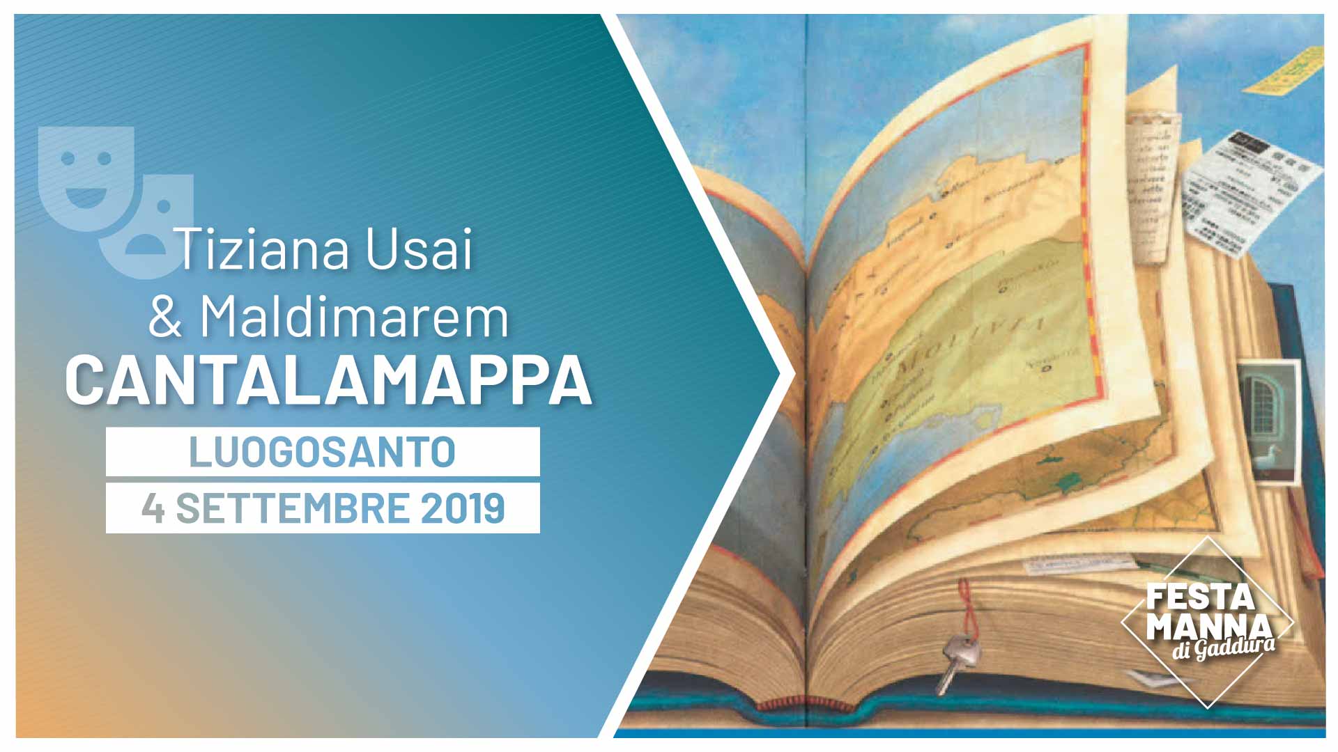 “Cantalamappa”, letture di viaggio per bambine/i a cura di Tiziana Usai e Maldimarem | Festa Manna di Gaddura 2019